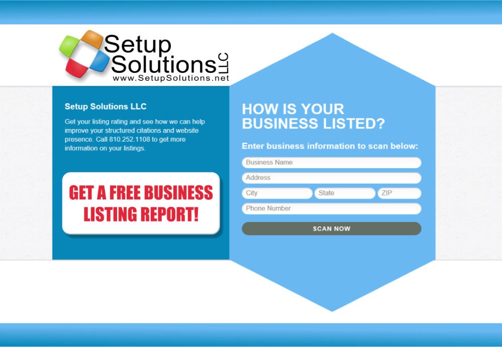 SEO Local Business Listing Report