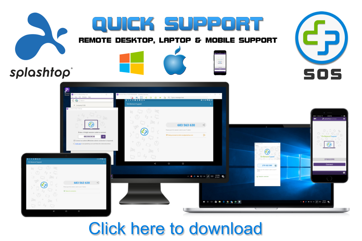 Remote Computer Support with Splashtop Quick Support